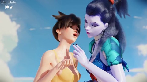 Compilation d'action anime 3D torride mettant en scène des personnages d'Overwatch se laissant aller