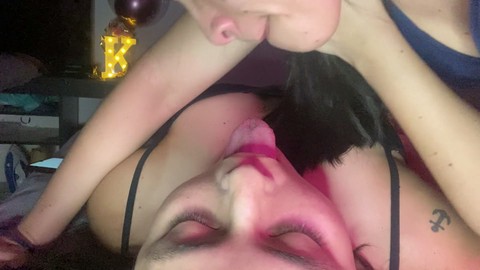 Massive, tongue, girl sucking