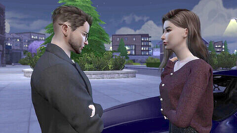 Studentessa provocante attira il professore a entrare - (Il mio Professore di Arte - Episodio 5) - Sims 4 - Hentai tridimensionale