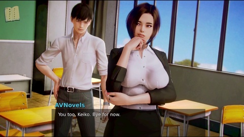 Seductive Teacher in Hot Stockings - Waifu Academy 194 (Gameplay/Visual Novel)