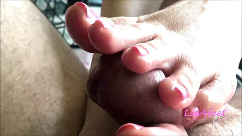 Light pink toes footjob, toes pink, pieds