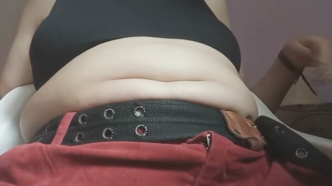 Chubby amateur, chubby girl, stomach