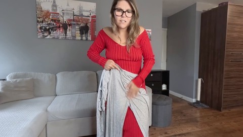 タイトドレス, dressing up, no bra shirt