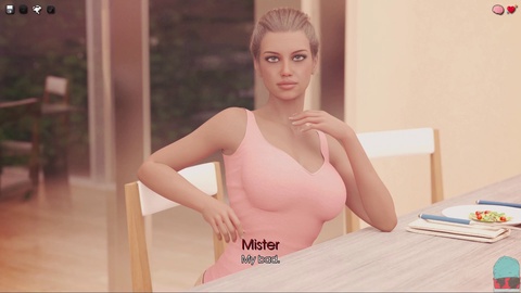 Gameplay-Anleitung für die interaktive Geschichte "Donk" mit der Mutter in 3D-Grafik