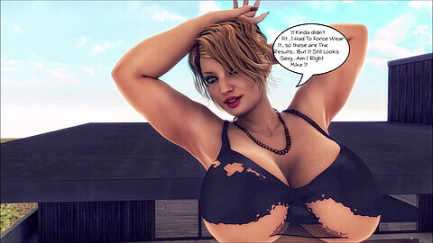 Giantess growth comic, comic grwoth, taylormadeclips breast expansion