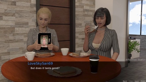 Step-mom's love: Episode 7 - Two seductive secretaries seduce their boss in 60 FPS anime style, featuring LoveSkySan69