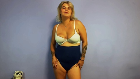 Seductive lingerie try-on fetish with a Ukrainian twist