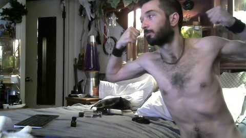 Grizzly, solo sex, jacking off