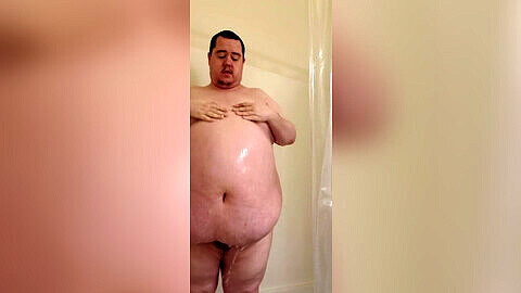 Fat, bhm, gay big belly