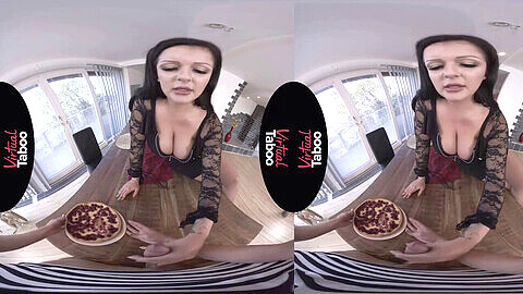 VR fantasy with busty stepmom Anissa Jolie: "Mom, I want your pie"