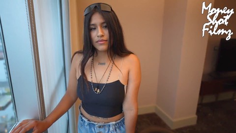 Peruvian teen selling candy experiences her debut in the adult industry