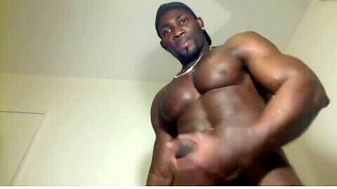 Cam, black muscle stud, ebony webcam