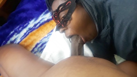 Ebony blowjob, black men, oral job