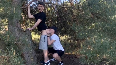 Teen, fag, sucking dick