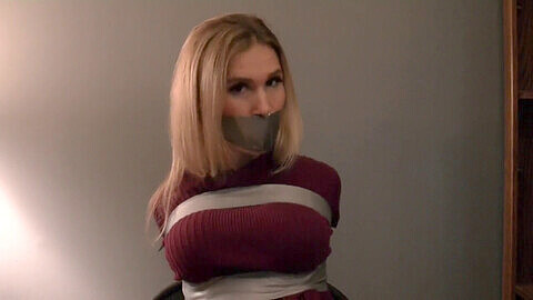 Taped up, gagged, chairtied