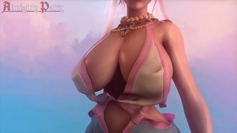 3D hentai girl with massive breasts gets penetrated in video game sex