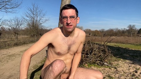 Enjoying the warm spring sun of 2023, masturbating naked in public (narrowly avoiding being caught)