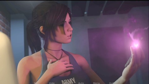 La loca escapada de Lara Croft en una intensa sesión animada