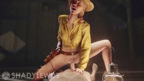 Sadie mounts meat like a true cowgirl [Red Dead Redemption 2]