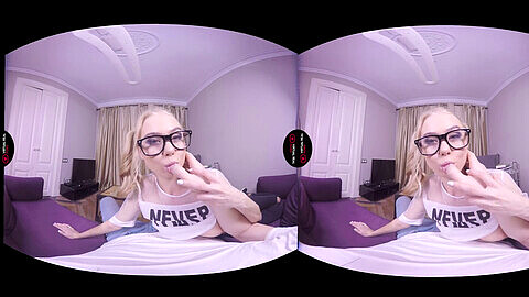 VirtualRealPorn.com presents a hot blonde schoolgirl affair in stunning 4K VR