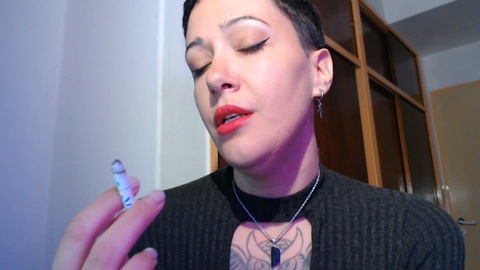 Fetish, close up, smoking