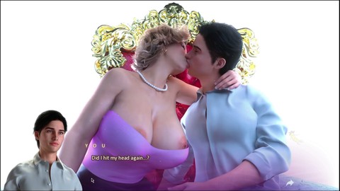 Una voluptuosa rubia ceniza disfruta de una noche traviesa de tenis y diversión en la novela visual Apocalust.