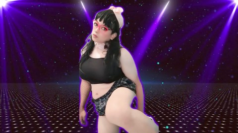 Vania the party girl gets down with her favorite toys
