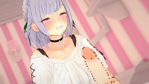 Shirogane Noel erlebt lustvolle Hentai-Spiele in Virtual Reality