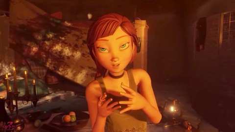 Hardcore anal banging with Frozen's Anna in 3D animated teenage porn