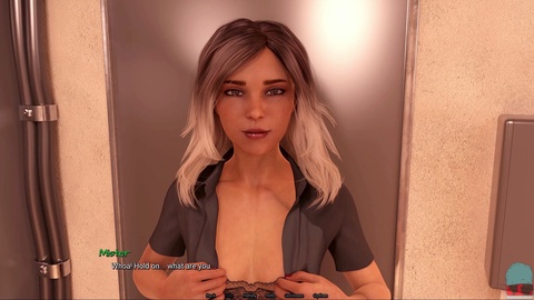 Stieftochter aus Radiant zeigt ihren sexy Arsch während des PC-Gameplays