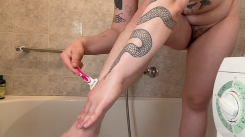 Hair shaving, shower, hd videos