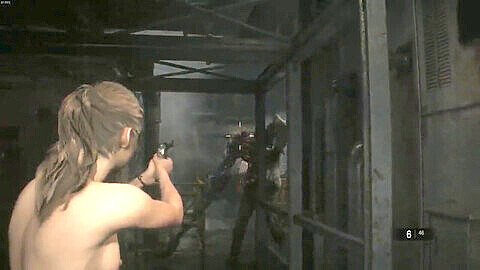 Claires nackte Abenteuer in Resident Evil 2: Echter Teil 4