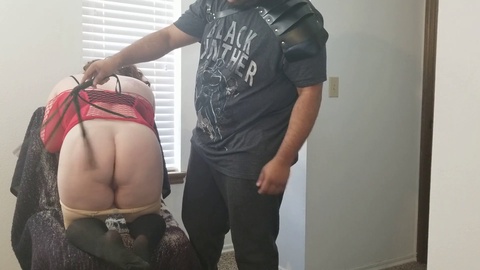 Fiery Redhead Submissive Gets Cropped and Punished in BDSM Play