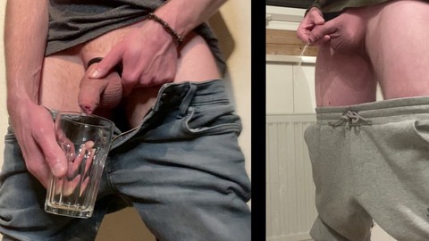 German, compilation, gay piss and cum