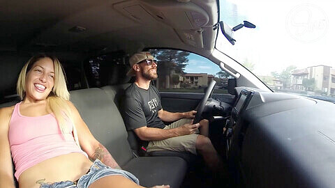 Couple johnny sins, johnny sins life tour, nude driving car