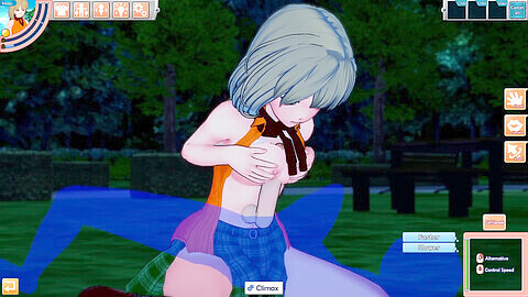 Teenager, anime, 3d gameplay