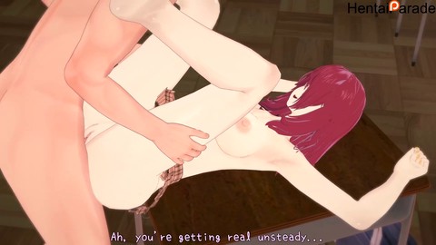 Rindo Kobayashi dans Food Wars - Anime porno non censuré mettant en scène une écolière coquine se faisant baiser !