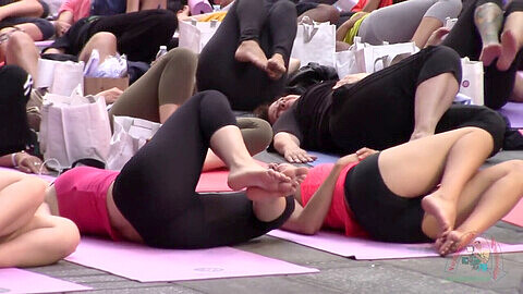 See through, candid yoga class real, teen pantie mound voyeur