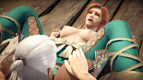 The Witcher - Triss Merigold se fait arroser de sperme par Geralt - Vidéo pour adultes en 3D