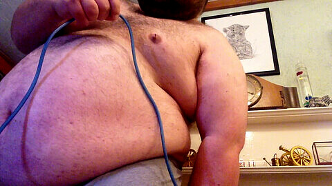 Gay belly, gay hairy, inflation