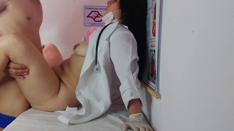 Chica blanca, doctor follada paciente, doctor paciente