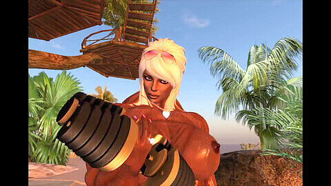 Second life fbb, fbb muscles, second life female muscle