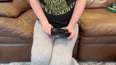 Playing video games on a date causes leggings to get soaked