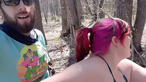 May Day ends with outdoor orgy and hot POV blowjob!