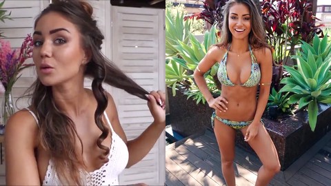 Pia Muehlenbeck in einer Masturbations-Challenge