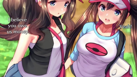 Rosa und Hilda melken deine "Pokebälle" in diesem remasterten Hentai JOI-Video ab! (Pokemon, sechs Cumshots garantiert!)