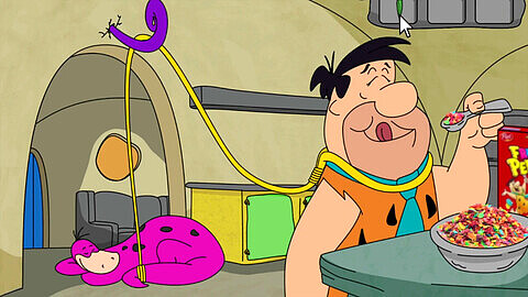 Wilma Flintstone betrügt Fred mit Barney in Booty Pebbles Episode 2 (Toon Hentai)