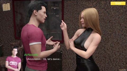 Blonde big tits, game walkthrough, adult visual novel