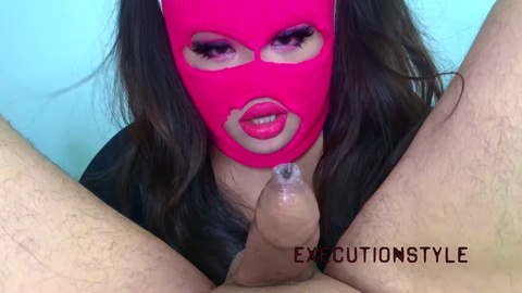 Sensational POV Deepthroat with a Pink Mask - Ultra Sloppy and Satisfying! (Part 1/4)