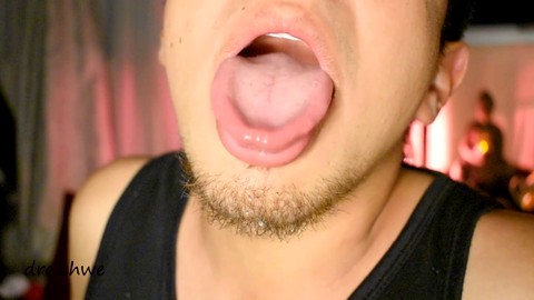 Extremely arousing oral fetish featuring well-endowed Latino twink